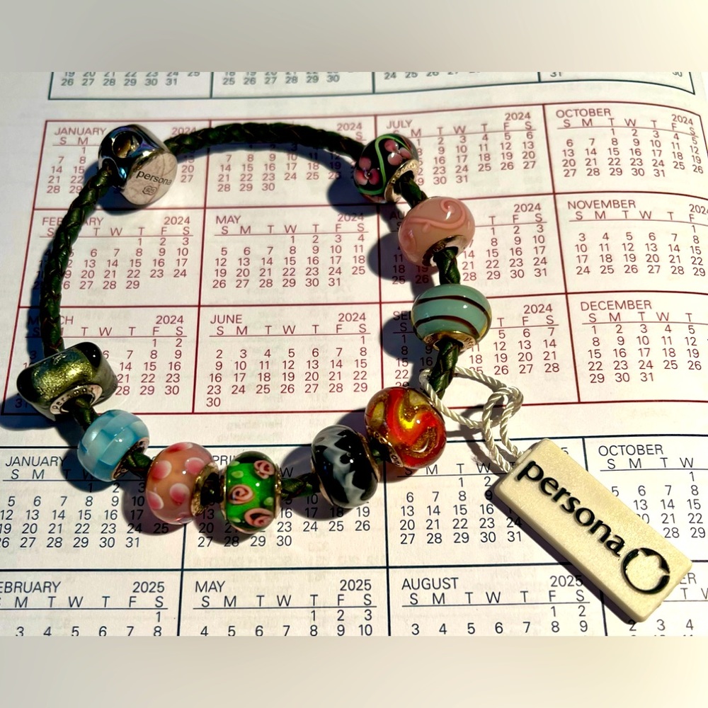 Persona Leather Bracelet w/Beads